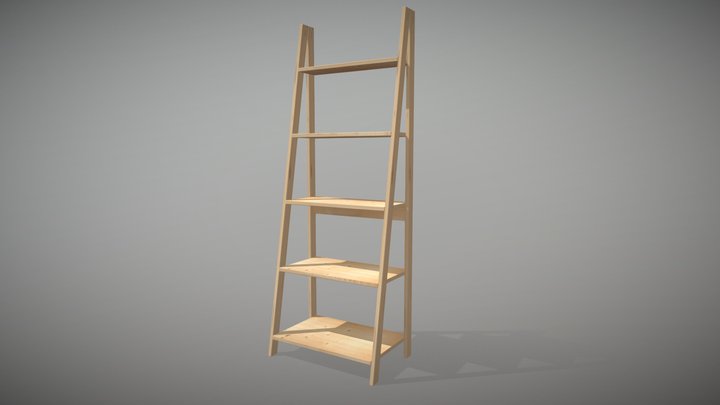 LADDER SHELVES  by CONFORAMA 3D Model