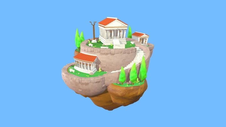 Temple of Apollo 3D Model
