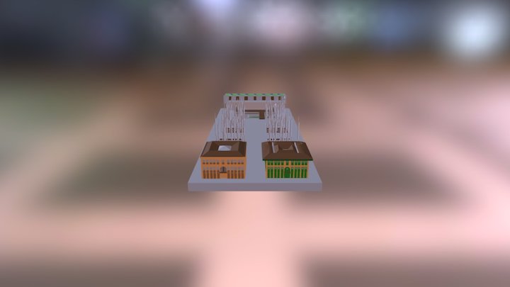 Parque de las luces 3D Model