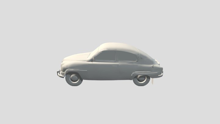1962 Saab 96 3D Model