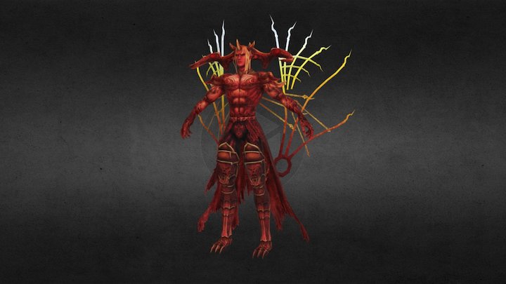 HellGod 3D Model