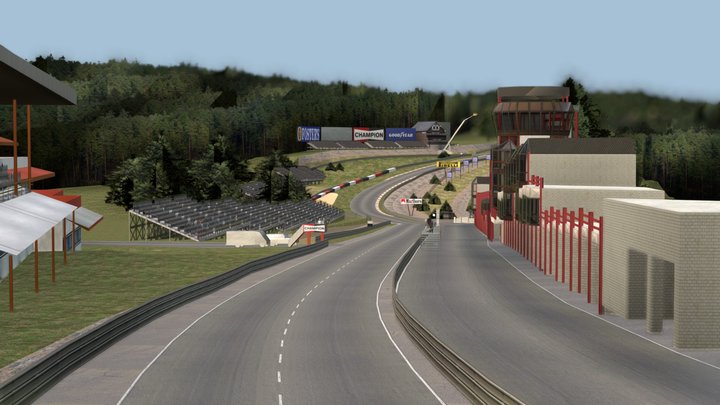 Circuit de Spa-Francorchamps 1998 layout – Free 3D Model STL