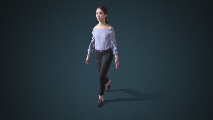 Facial & Body Animated Casual_F_0016 - ActorCore 3D Model
