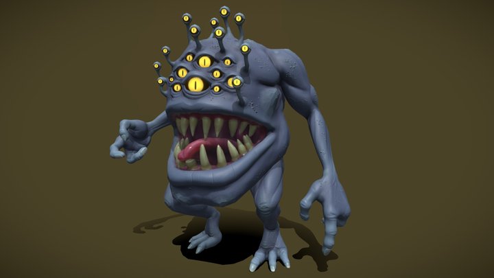 Stone Demon 3D Model