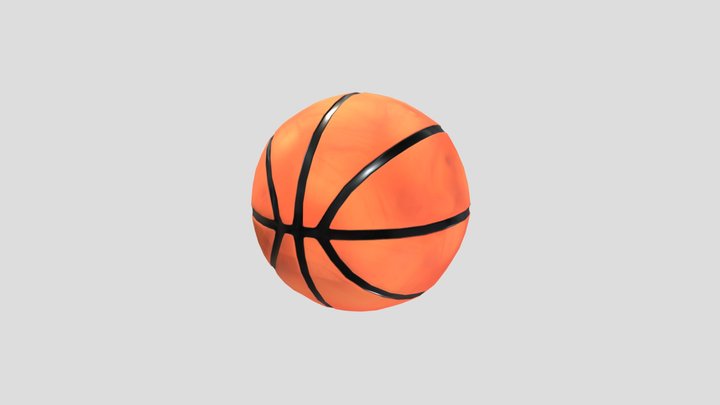 Basketball Hand Painted 3D Model