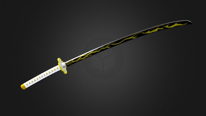 Zenitsu Katana 3D Model