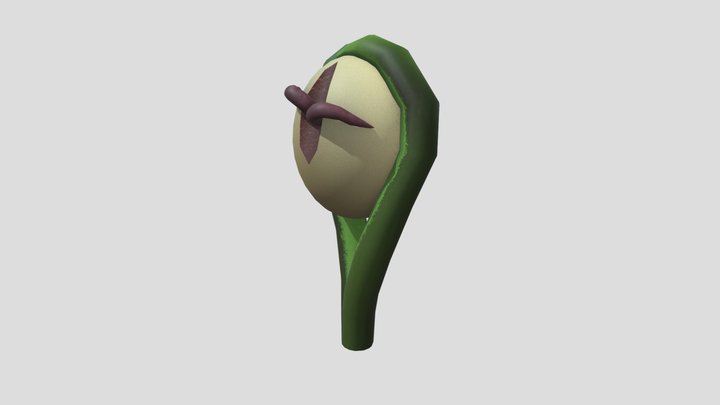 Mysterious Egg with a Monster 3D Model