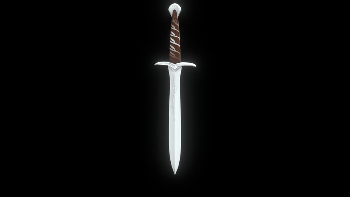 Frodo's sword Sting | LOTR 3D Model