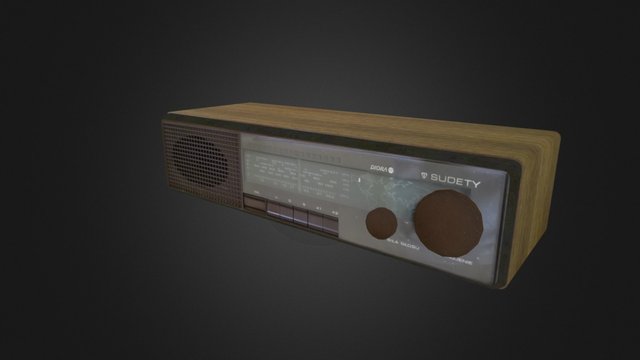 Old Polish Radio 3D Model