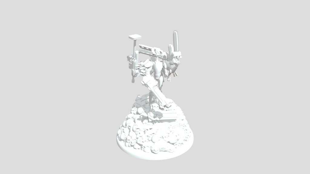 V1 Statue with weapons