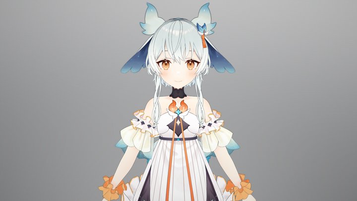 Nika Fukase -VTuber/Streamer- Fanmodel 3D Model