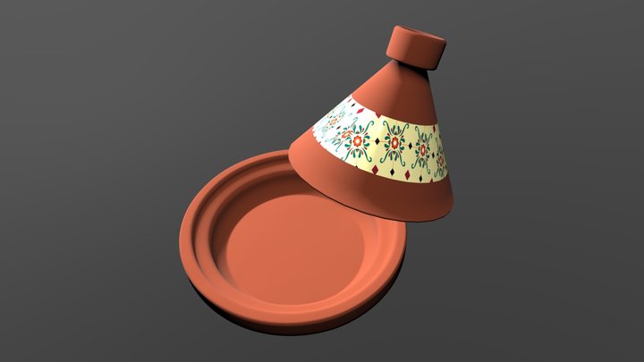 The Moroccan Tajine 3D Model