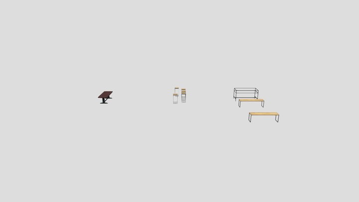 Store Interior - Chairs 3D Model