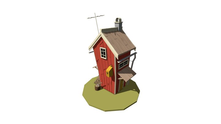 Small Scandi House 3D Model