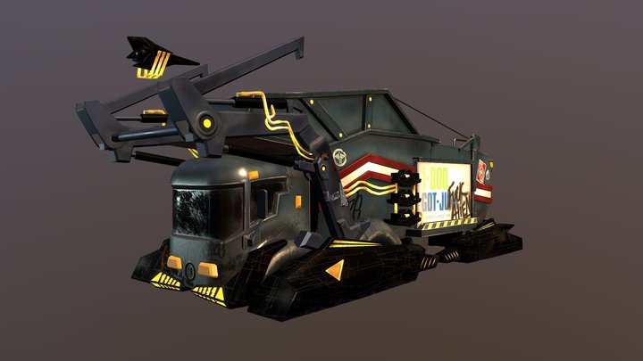 Garbage truck 3D Model