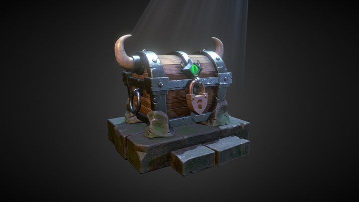 Goblin Treasure Chest — Stylized Game Ready Prop 3D Model