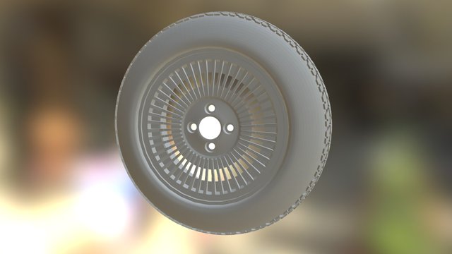 DeLorean Wheel 3D Model