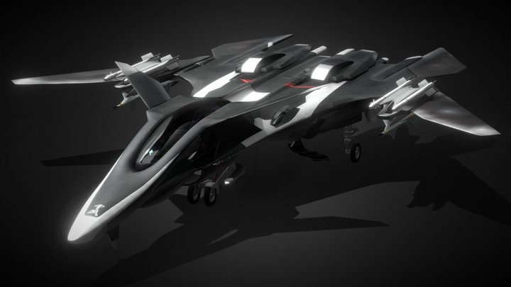 【戦闘妖精雪風】FFR41MR-Yukikaze 3D Model