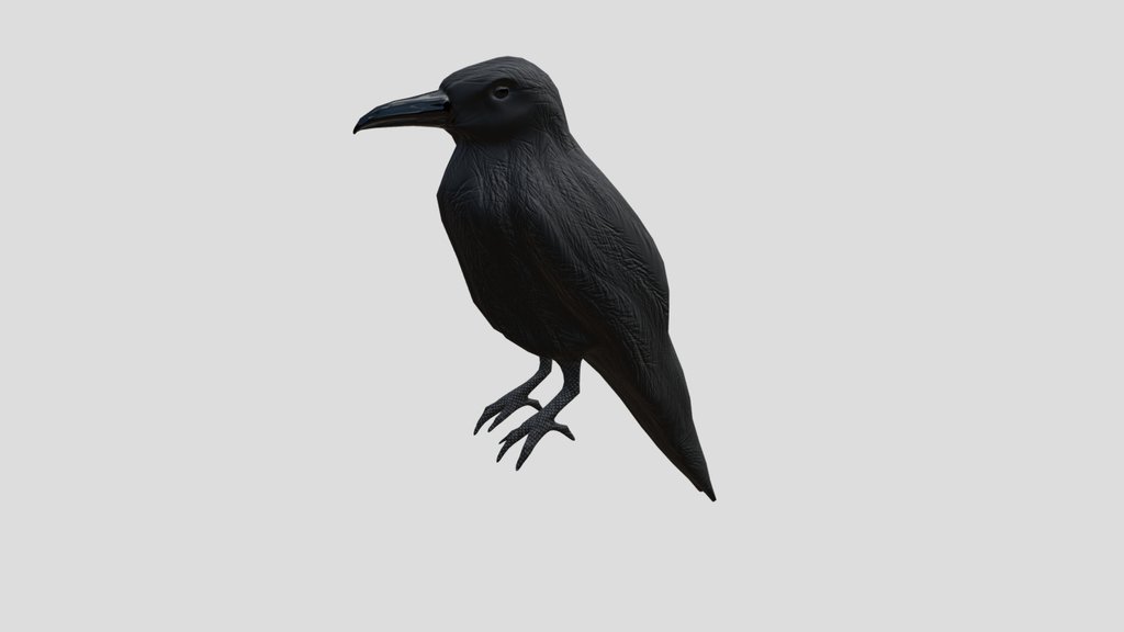 Low Poly Crow