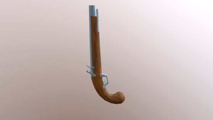 Pistol 3D Prop 3D Model