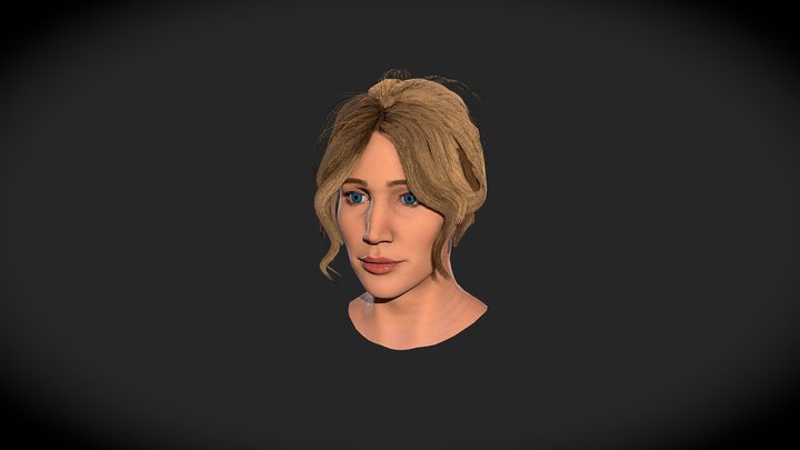 Jennifer Lawrence bust 3D Model