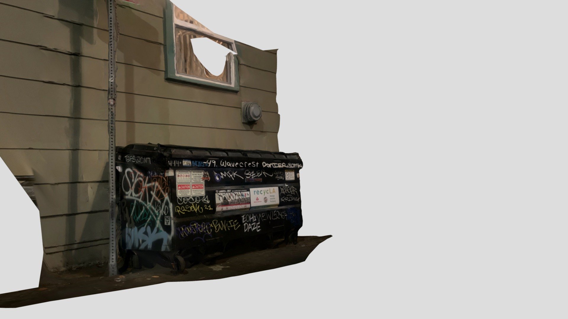 Garbage Trash Can. LA 2021