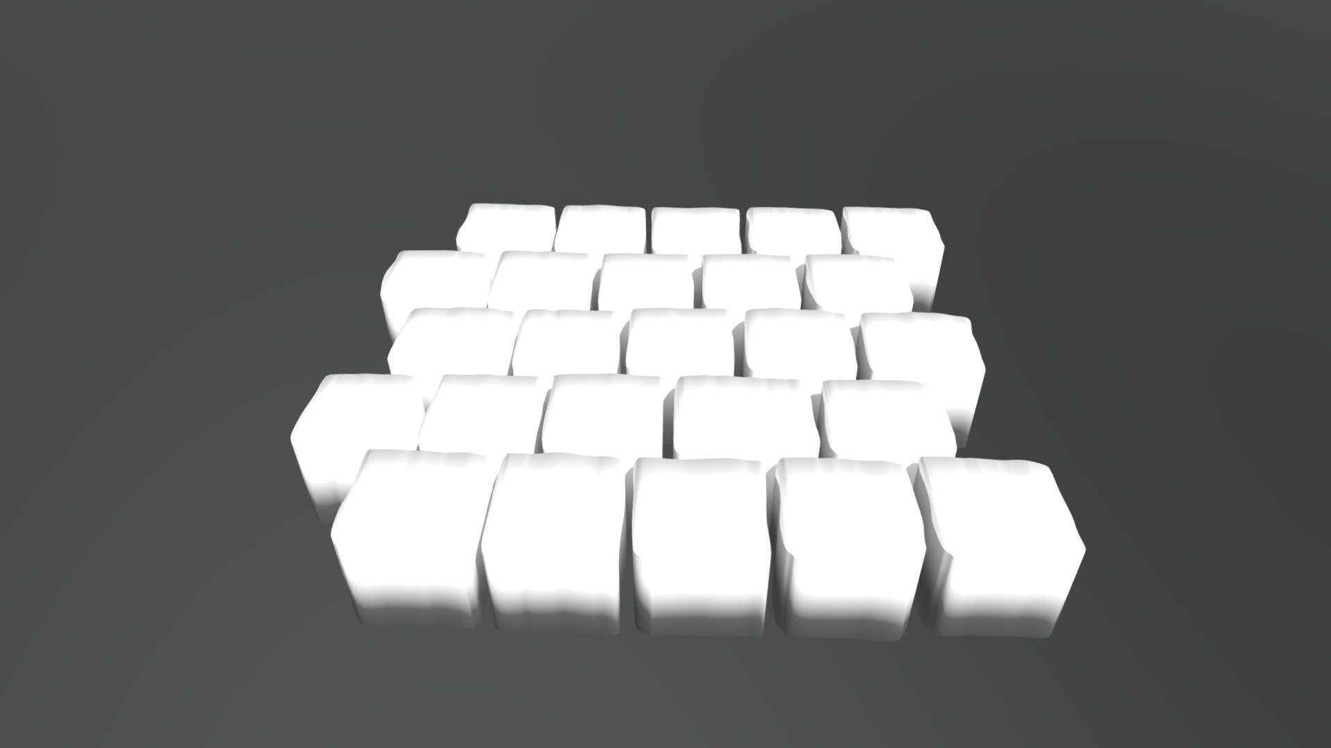 Cobbles Running Bond Pattern Cubes tight joints