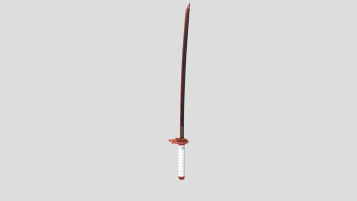 Rengoku's nichirin sword 3D Model
