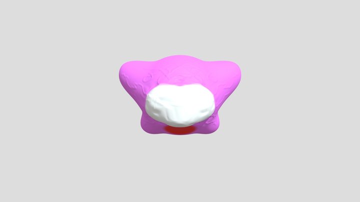 kirbi with vr headset 3D Model