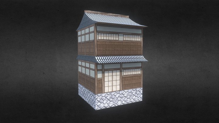 Mesh Oriental House 3D Model