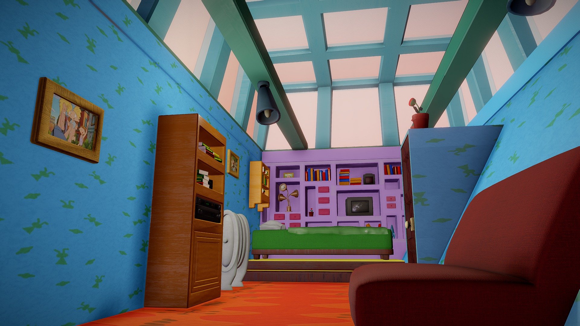 Hey, Arnold Room - Download Free 3D model by danatomashevych