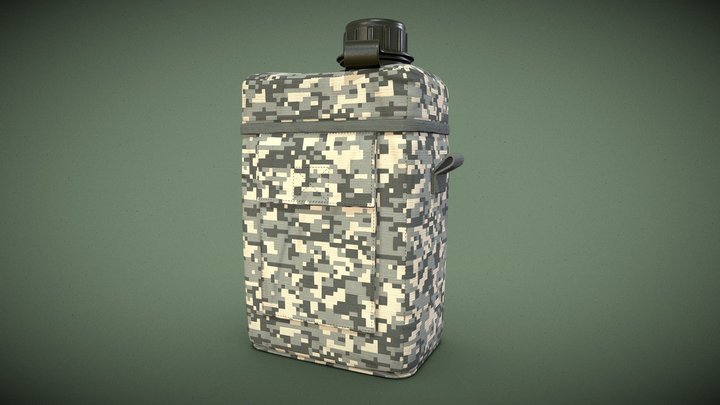 Military/Tactical Cover Bag Bottle Pouch_01 – Gratis 3D-model STL