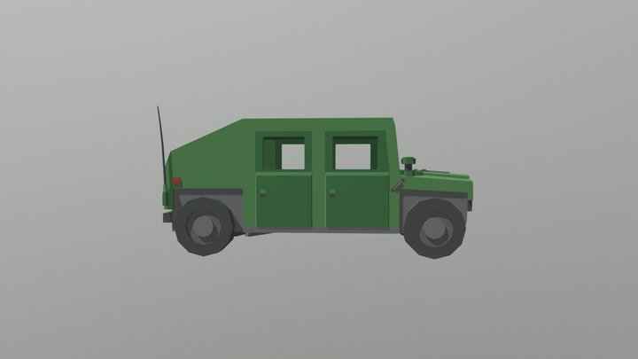 Plastic Warfare Humvee 3D Model