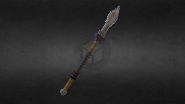 Iron Headed Spear v2 3D Model