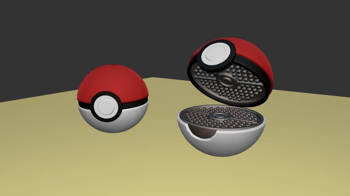 Poke Ball Toaster 3D Model