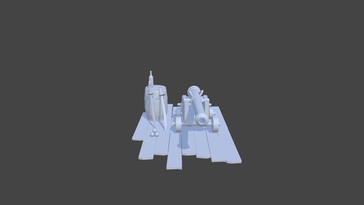 Cannon High Res 3D Model