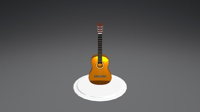 Guitarra avançada 3D Model