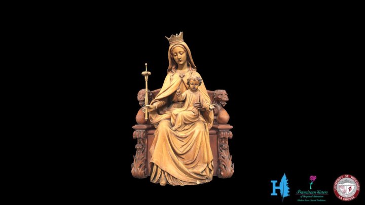Madonna and Child Statue from the E. Hackner Co. 3D Model
