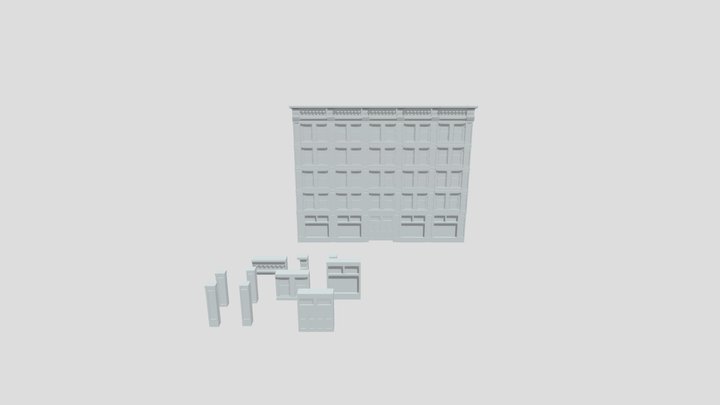Building Facade 3D Model