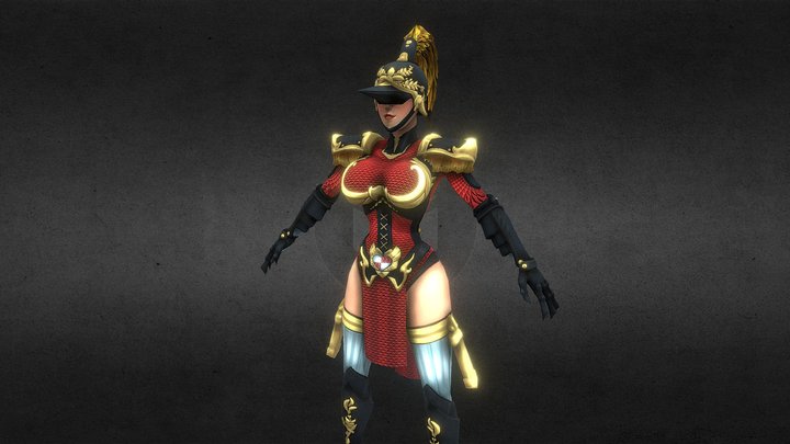 guardsman girl 3D Model