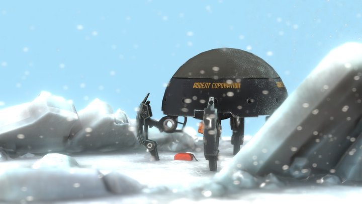 Snow Droid 3D Model
