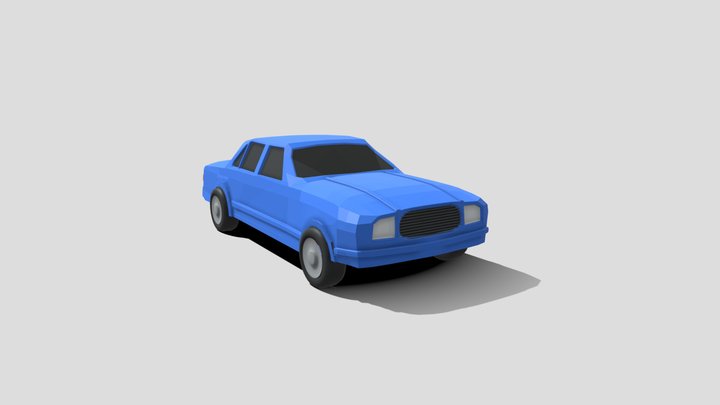 Low Poly Car 3D Model