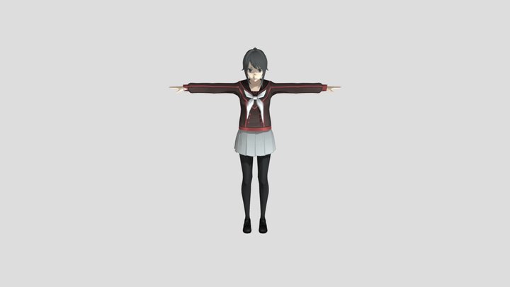 ayano-1980s-mode-costume 3D Model