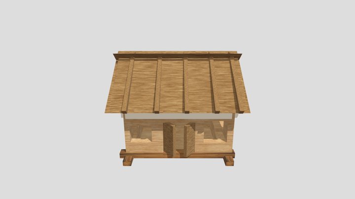 mahatma medieval hut 3D Model