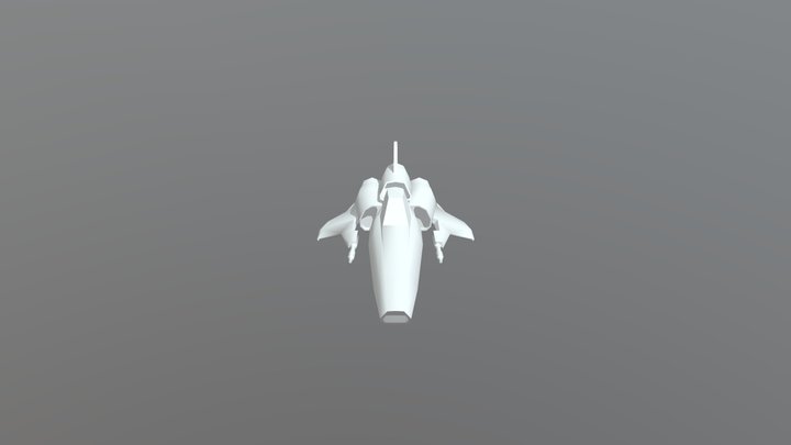BSG Viper Mk.II Low Poly 3D Model