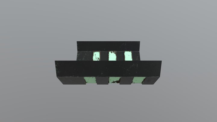 Sci-fi Modular Ceiling 3D Model