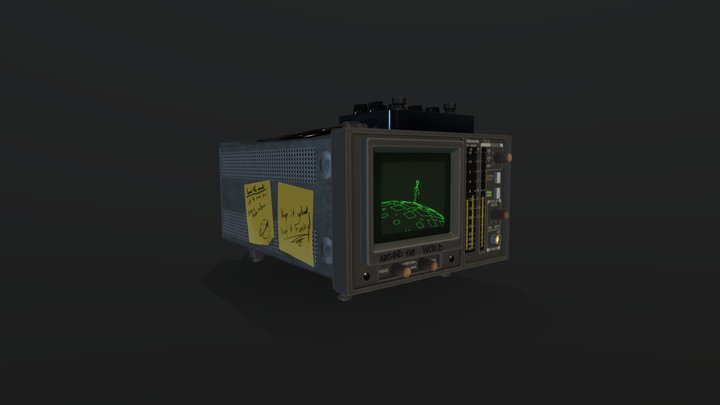 DaftPunk Inspired oscilloscope 3D Model