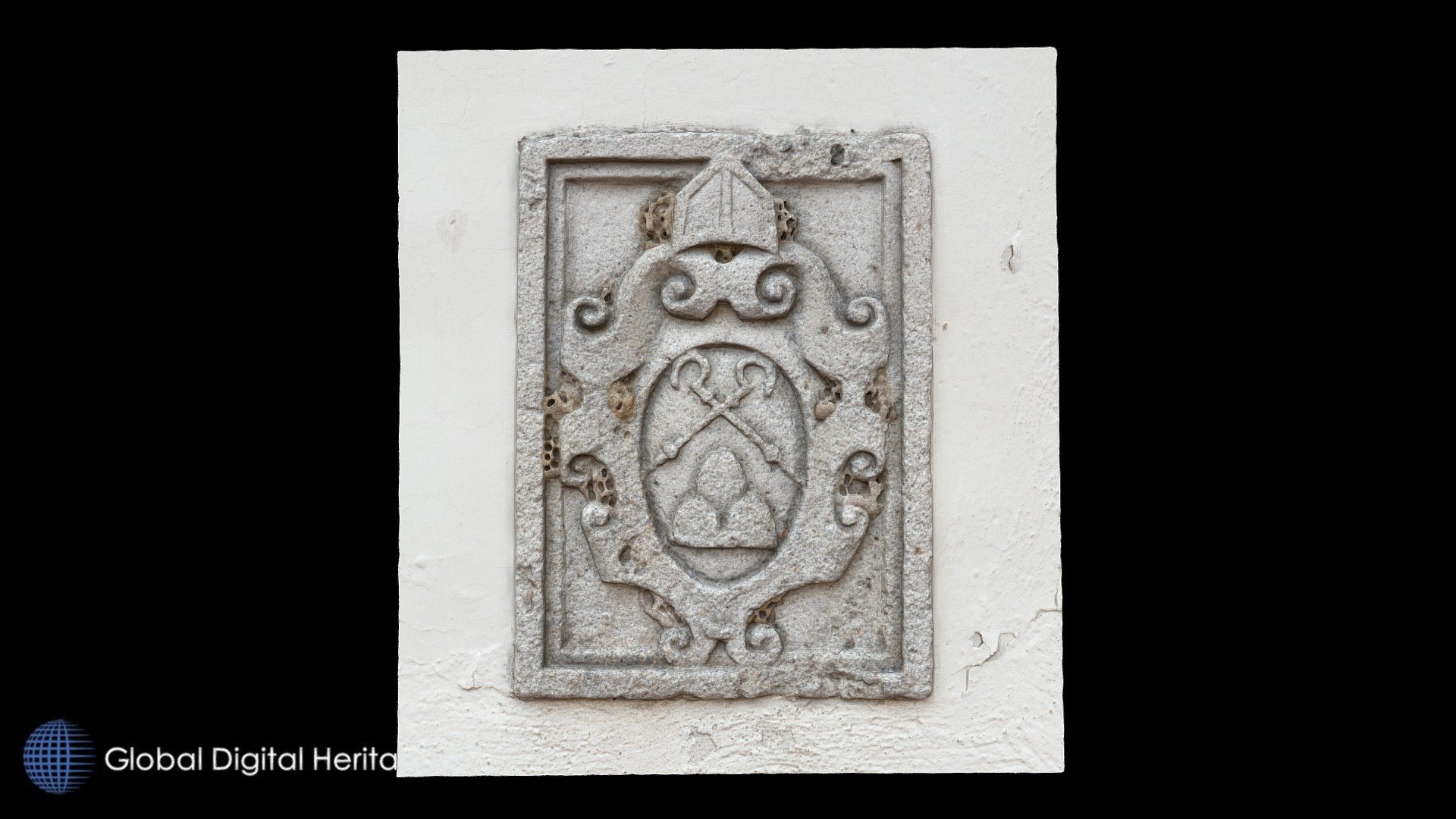 Stone Shield near San Leonardo Church, Arcidosso