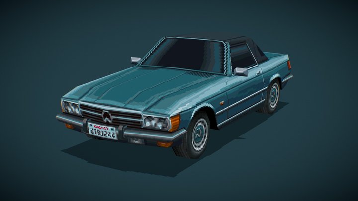 PS1-style Car (Driver inspired) 3D Model