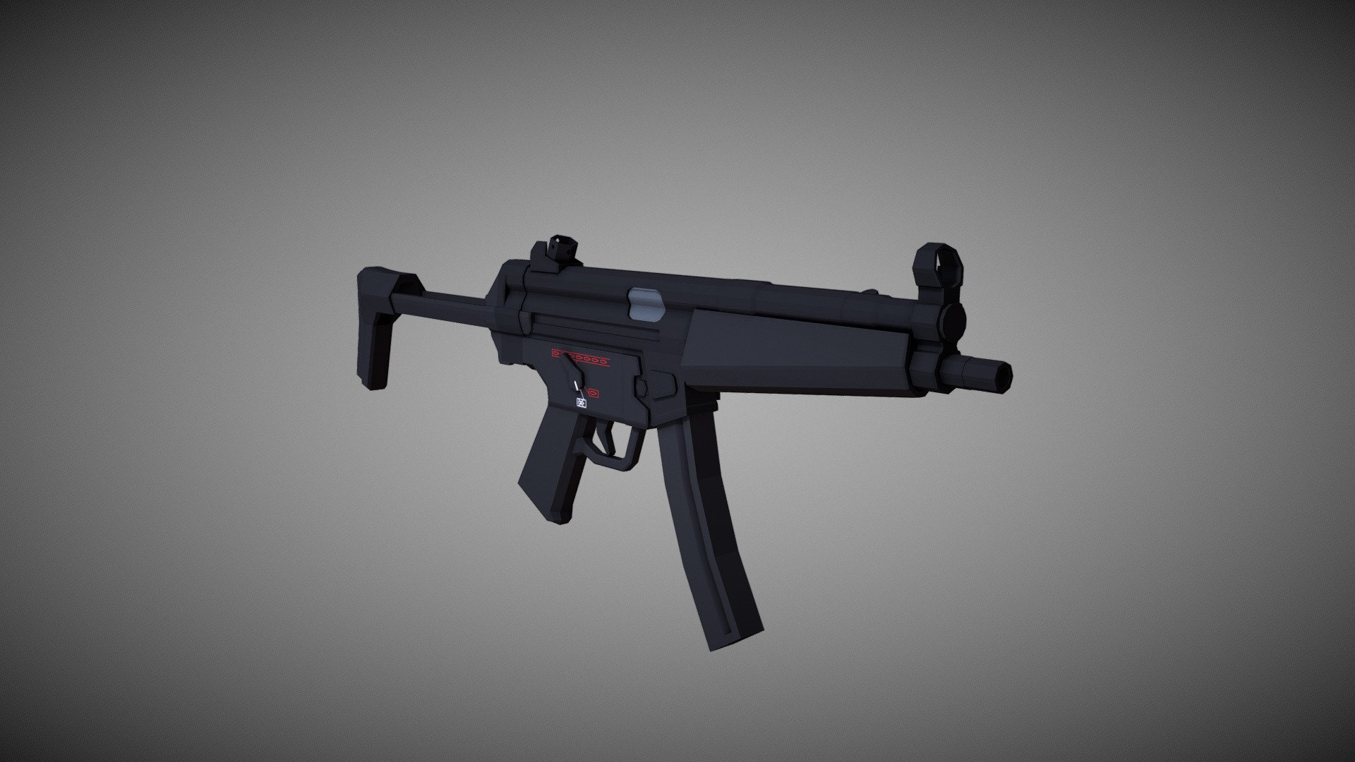 Low poly MP5A3